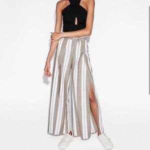 Express Wide Leg Striped Pants